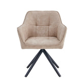 Pearl Esszimmerstuhl - Beige Mikrofaser